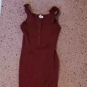 Tight Red Knit Dress